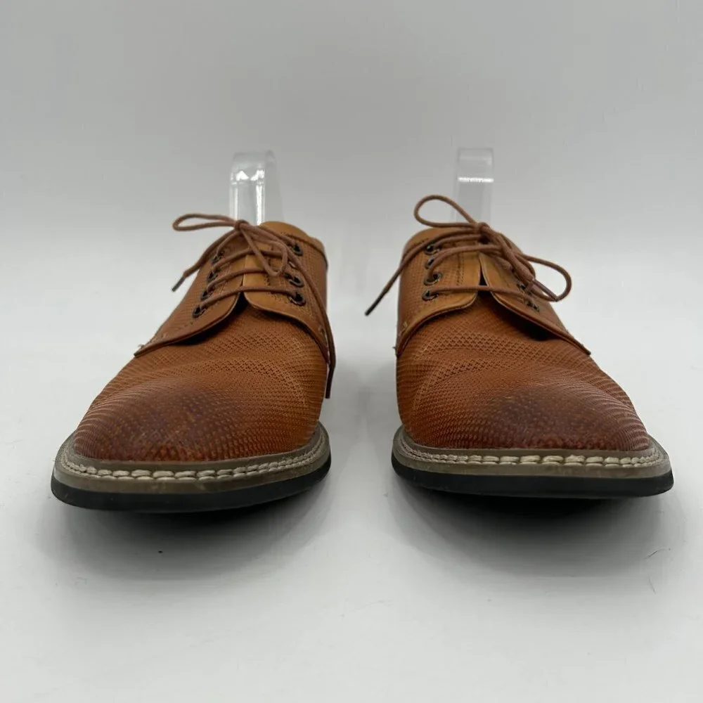 ENGLISH LAUNDRY Men's Brown Leather Oxford Lace Up Office Shoes Size 11